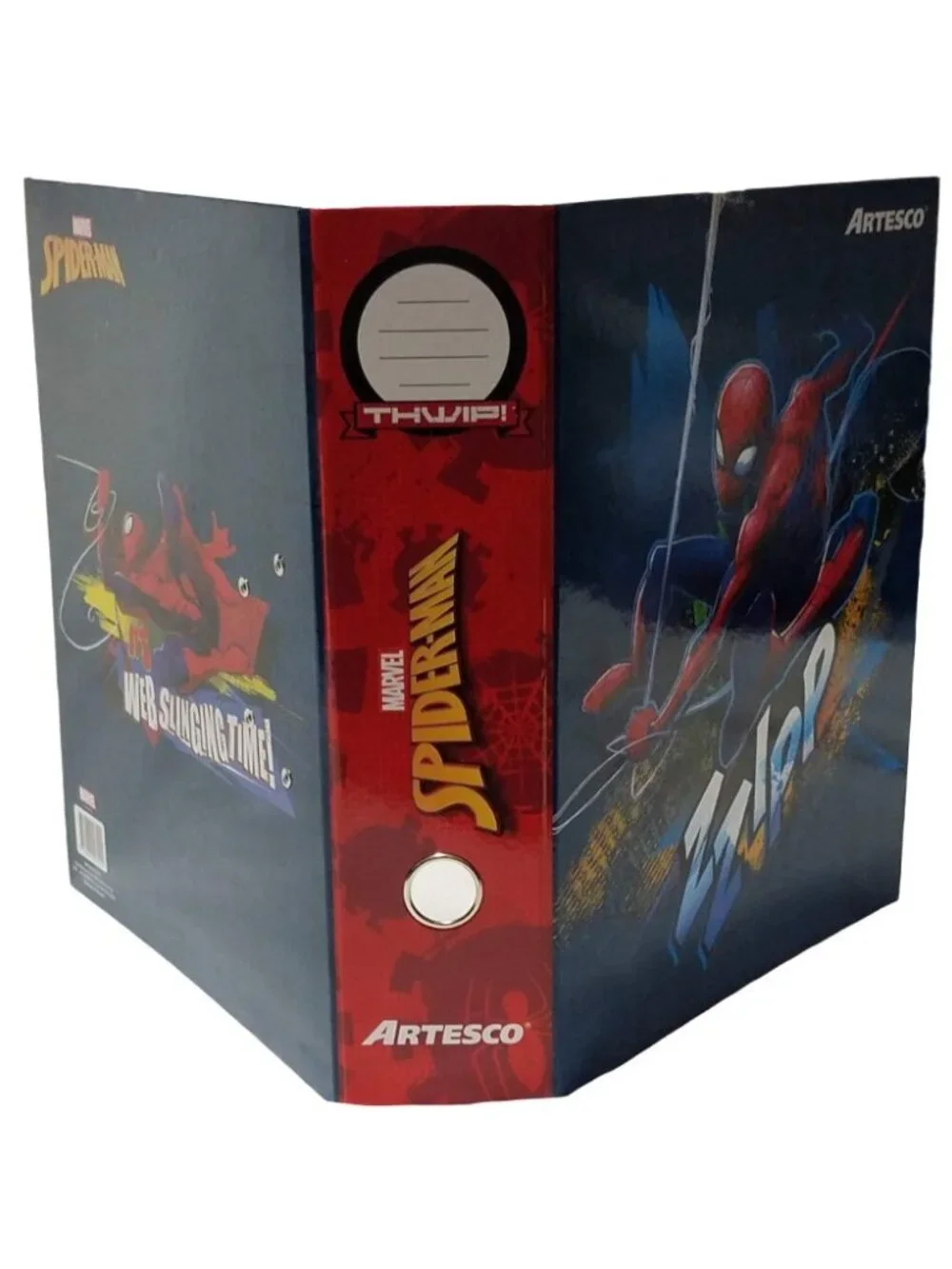 Marvel Spider-Man 2-Ring Lever Arch File Folder Artesco Web-Slinging Binder NEW
